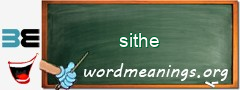 WordMeaning blackboard for sithe